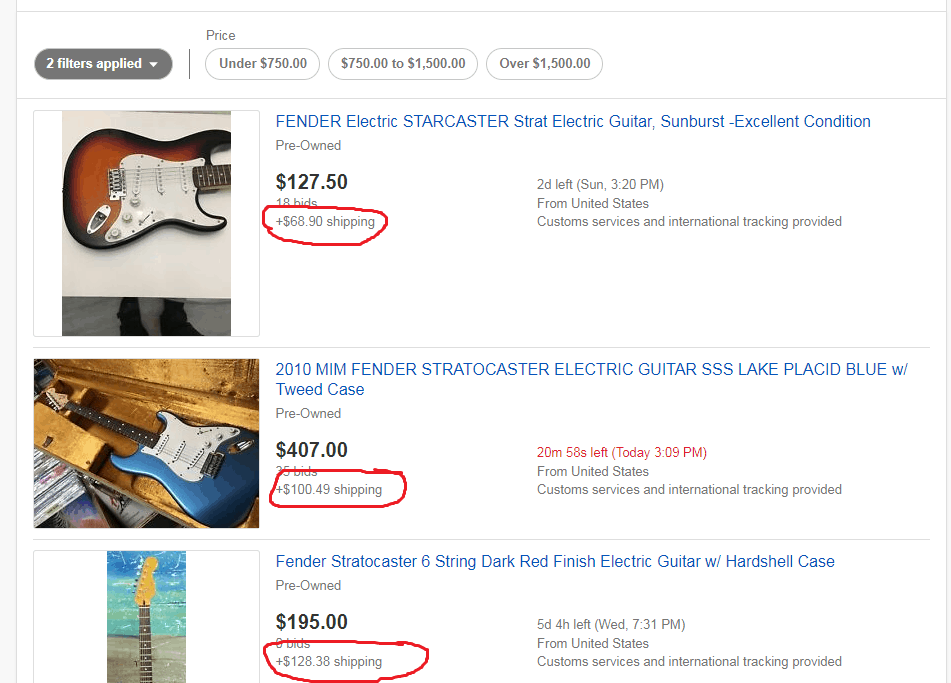 Buying a Guitar on Ebay