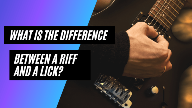 What Is the Difference Between a Riff and a Lick?